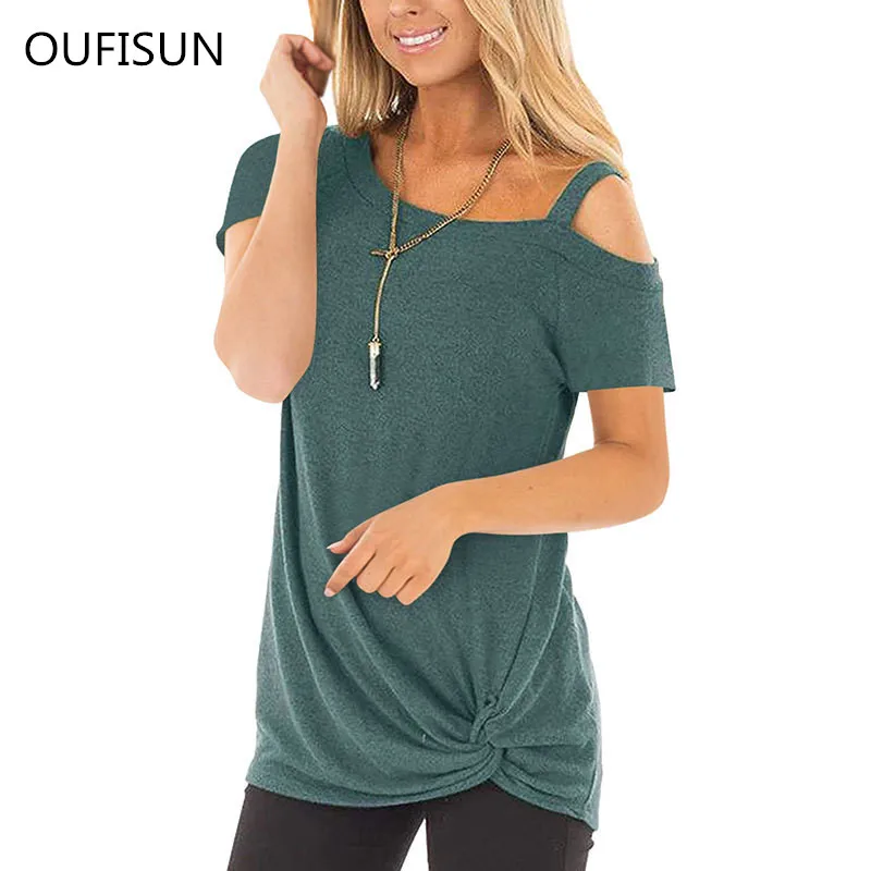 Oufisun Summer Women T-shirts Casual O-neck Short Sleeve Kint Top Shirts Cotton 10 Colors Plus Size Female T Shirts Tunic
Oufisun Summer Women T-shirts Casual O-neck Short Sleeve Kint Top Shirts Cotton 10 Colors Plus Size Female T Shirts Tunic