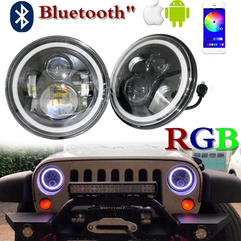 For Lada 4x4 urban Niva 7 inch LED Halo Projector Headlights RGB Color Change Wireless For Jeep Wrangler Jk TJ Hummer Headlamp
For Lada 4x4 urban Niva 7 inch LED Halo Projector Headlights RGB Color Change Wireless For Jeep Wrangler Jk TJ Hummer Headlamp