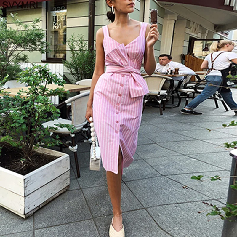 Women Summer Sleeveless Stripe Print Dress V Neck Retro Vintage Dress Knee Length Party vestidos de festa Button shirt dress
Women Summer Sleeveless Stripe Print Dress V Neck Retro Vintage Dress Knee Length Party vestidos de festa Button shirt dress