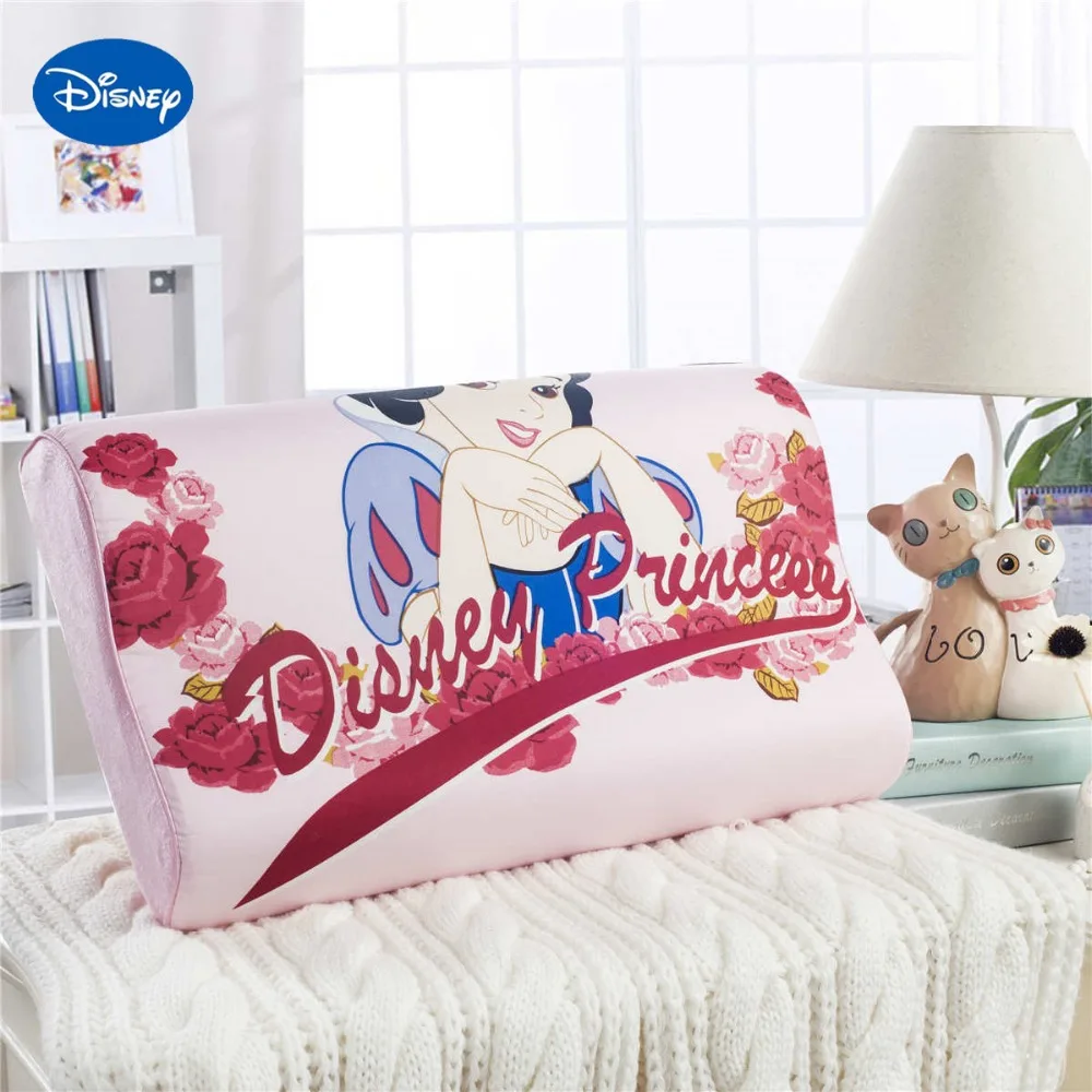 

Snow White Disney Princess Prints Memory Pillows 50x30cm Slow Rebound Wave Foam Neck Cervical Healthcare Sleeping Girl's Bedding
