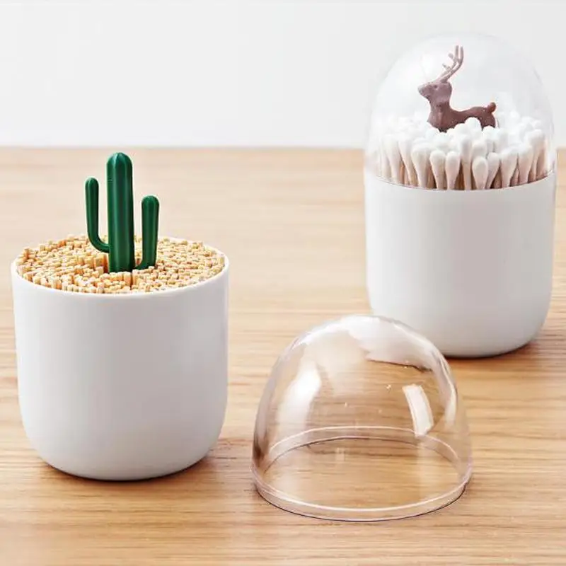 Creative Animal/Tree Toothpicks Holder Cotton Swab Organizer with Cover Cotton Bud Container Decor Plastic Storage Box 110*67mm
Creative Animal/Tree Toothpicks Holder Cotton Swab Organizer with Cover Cotton Bud Container Decor Plastic Storage Box 110*67mm