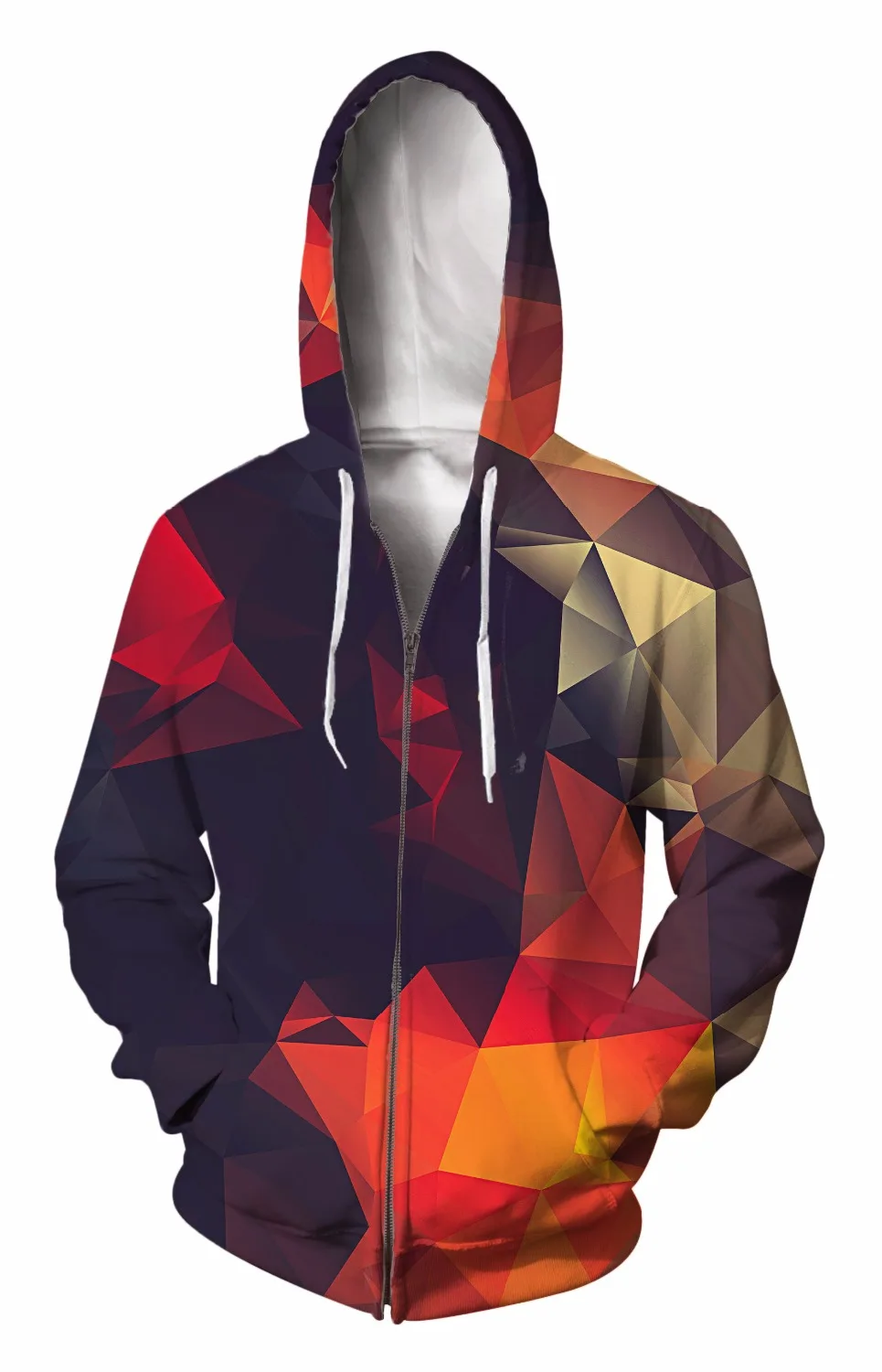 2018 Zip-Up Hoodie 3d Print Ling grid pattern Clothing Women Men Tops Hooded Casual Zipper Sweatshirts Outfits Coats Sweats | Мужская