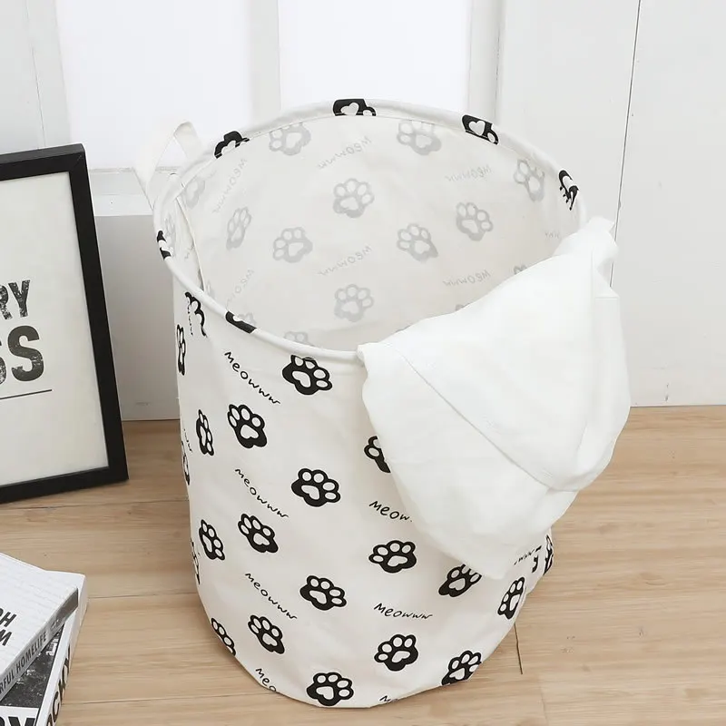 40*50cm Folding Big Laundry Basket Cat Dog Paw Storage Basket Standing Toys Clothings Storage Bucket Laundry Organizer Holder
40*50cm Folding Big Laundry Basket Cat Dog Paw Storage Basket Standing Toys Clothings Storage Bucket Laundry Organizer Holder