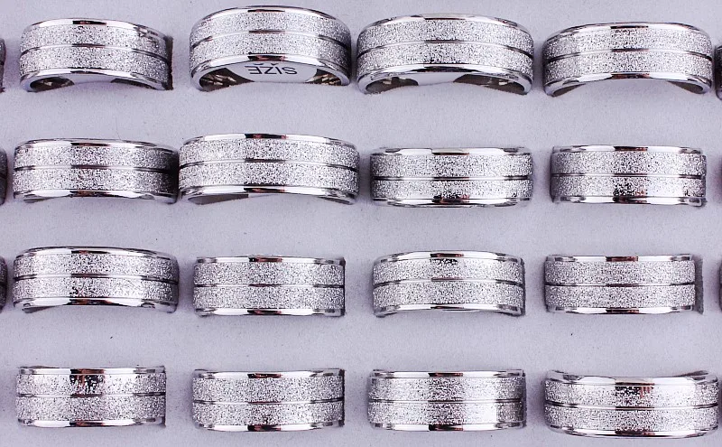 Wholesale Bulk Lots 25Pcs Gothic favor Rut Dull Polish Stainless Steel Silver Ring Engagement Wedding Gift Fashion Jewelry FREE
Wholesale Bulk Lots 25Pcs Gothic favor Rut Dull Polish Stainless Steel Silver Ring Engagement Wedding Gift Fashion Jewelry FREE