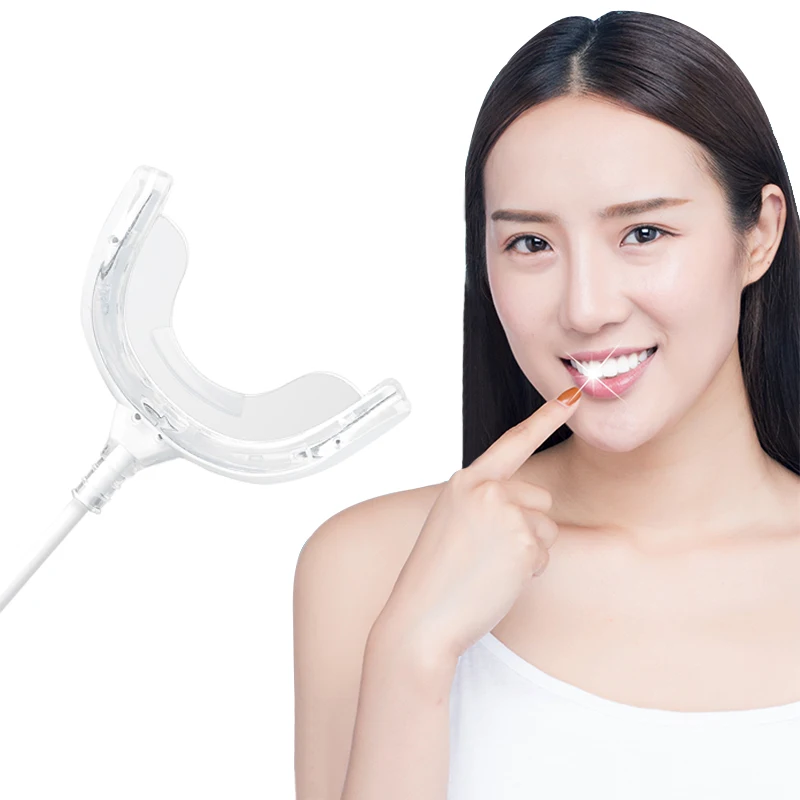 Teeth Whitening Light 16 LED 480-520nm Blue UV Lights Medical Grade Soft TPE Teeth Tray Match with iOS Android USB Devices
Teeth Whitening Light 16 LED 480-520nm Blue UV Lights Medical Grade Soft TPE Teeth Tray Match with iOS Android USB Devices