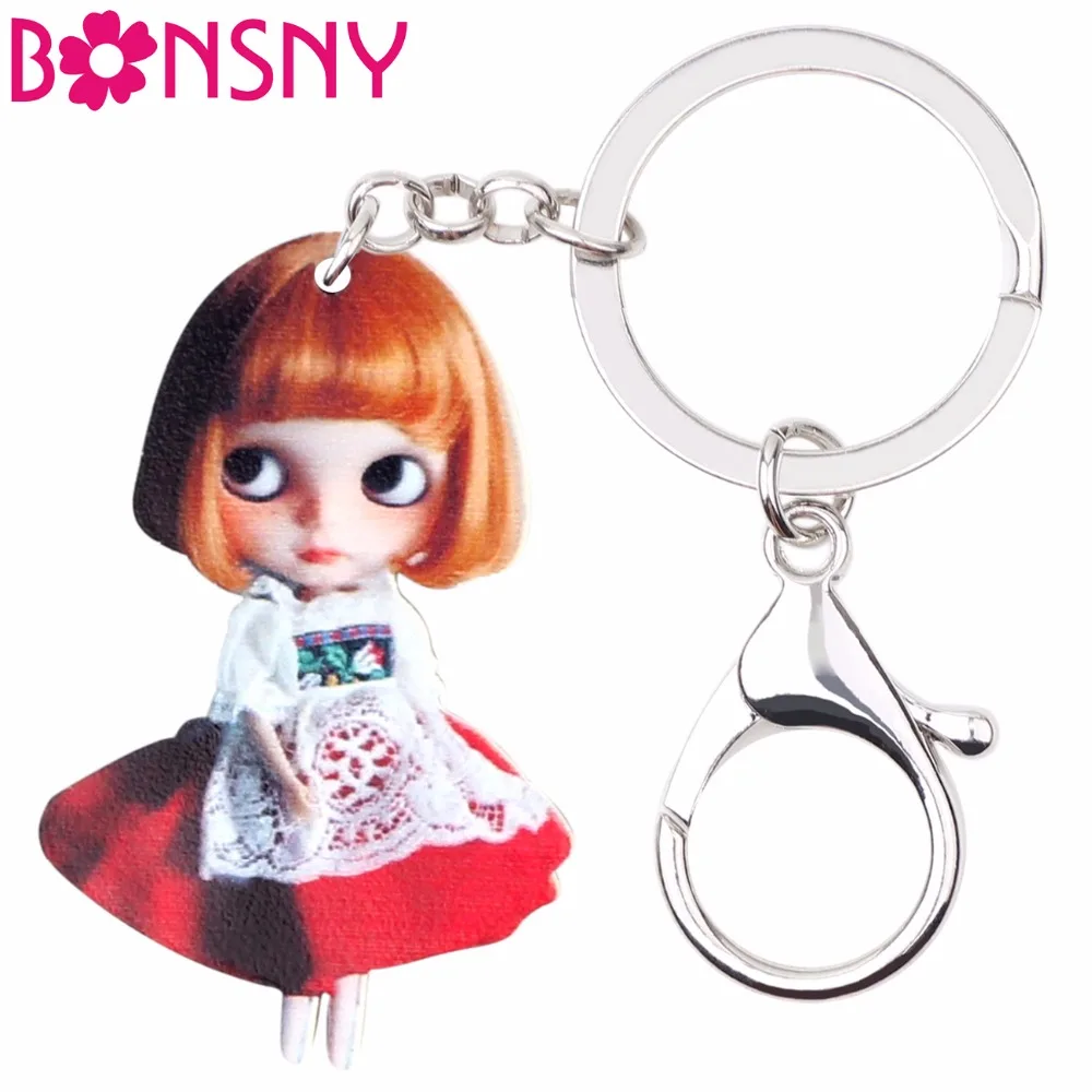 Bonsny Acrylic Sweet Gold Hair Girl Doll Key Chain Fashion Festival Jewelry Keychains For Women Girls Bag Car Pendant Decoration
Bonsny Acrylic Sweet Gold Hair Girl Doll Key Chain Fashion Festival Jewelry Keychains For Women Girls Bag Car Pendant Decoration