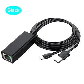 

Ethernet Adapter For Fire TV Stick 480 Mbps Micro MICO USB 2.0 To RJ 45 100M Conversion Cable Micro 100M Network Card TV Stick