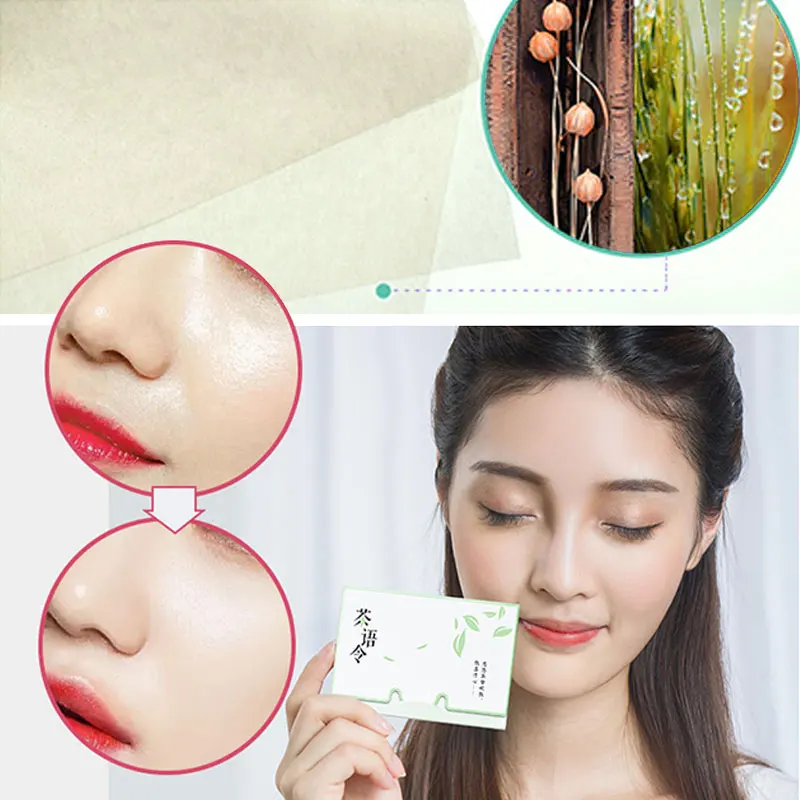 New Arrival 100 sheets/box Oil Absorbing Paper Facial Cleanser Tool Green Tea Makeup Cleaning Oil Absorbing Face Paper
New Arrival 100 sheets/box Oil Absorbing Paper Facial Cleanser Tool Green Tea Makeup Cleaning Oil Absorbing Face Paper