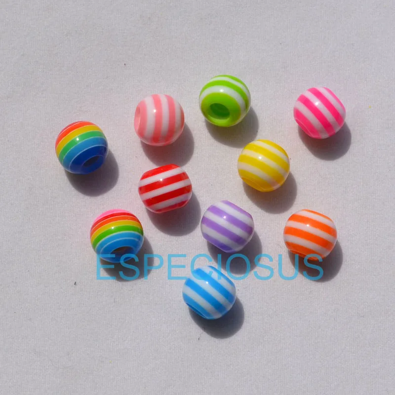 50 pcs DIY Bracelet Accessory Handcraft Mix Color Fringe Beads 10MM Round Shaped Big Hole Resin Stripe Beads jewelry Findings
50 pcs DIY Bracelet Accessory Handcraft Mix Color Fringe Beads 10MM Round Shaped Big Hole Resin Stripe Beads jewelry Findings