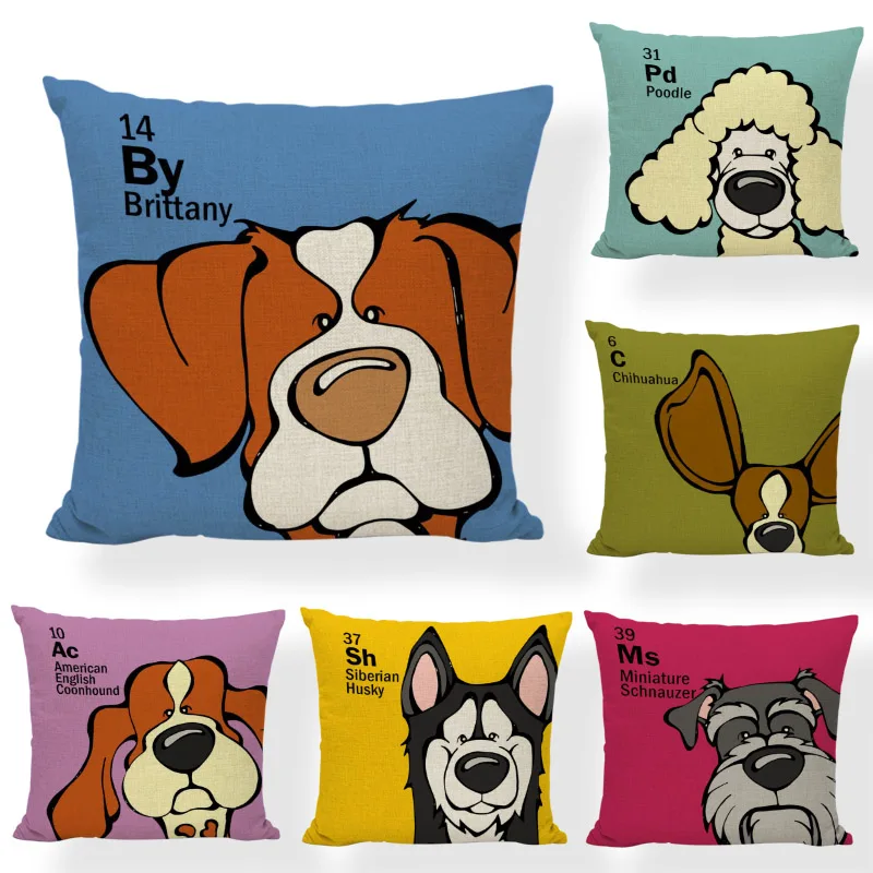 Abstract Siberian Husky Cushion Cover Boxer Dachshund Miniature Schnauzer 45x45cm Beagle Decoration Home Room Couch Pillow cases
Abstract Siberian Husky Cushion Cover Boxer Dachshund Miniature Schnauzer 45x45cm Beagle Decoration Home Room Couch Pillow cases