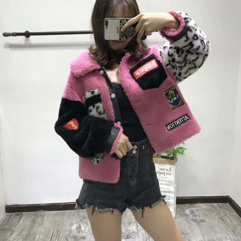 winter clothes women real price sheep fur coat winter clothes korean jacket Leopard letter pattern short style abrigo mujer
winter clothes women real price sheep fur coat winter clothes korean jacket Leopard letter pattern short style abrigo mujer