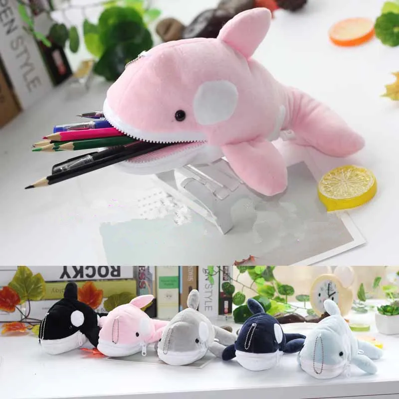 1pc 25cm cartoon ocean park sweet whale cetacean creative zero case stationery pencil bag toy student girl gift for baby
1pc 25cm cartoon ocean park sweet whale cetacean creative zero case stationery pencil bag toy student girl gift for baby