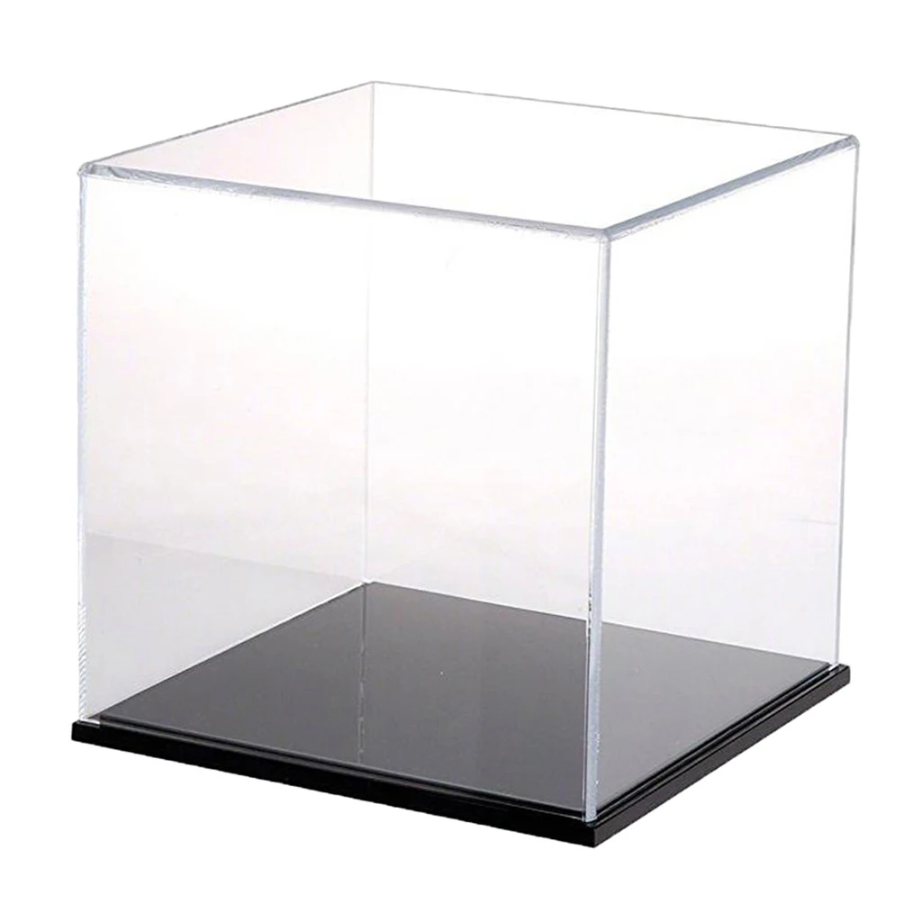 MagiDeal Clear Acrylic Display Box Case Protector Perspex 8x8x8cm for Amiibo Funko POP Model Dolls Showbox