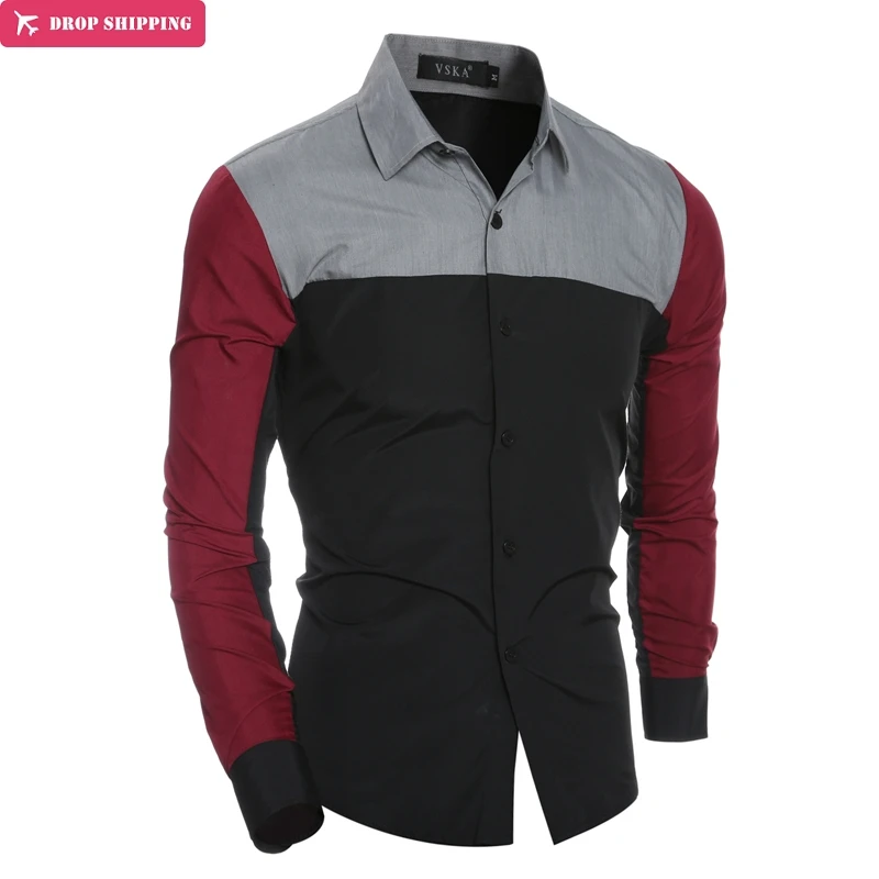 Fall 2017 fashion brand men's slim healthy men long sleeve shirt is the social splicing cotton leisure men shirts
Fall 2017 fashion brand men's slim healthy men long sleeve shirt is the social splicing cotton leisure men shirts