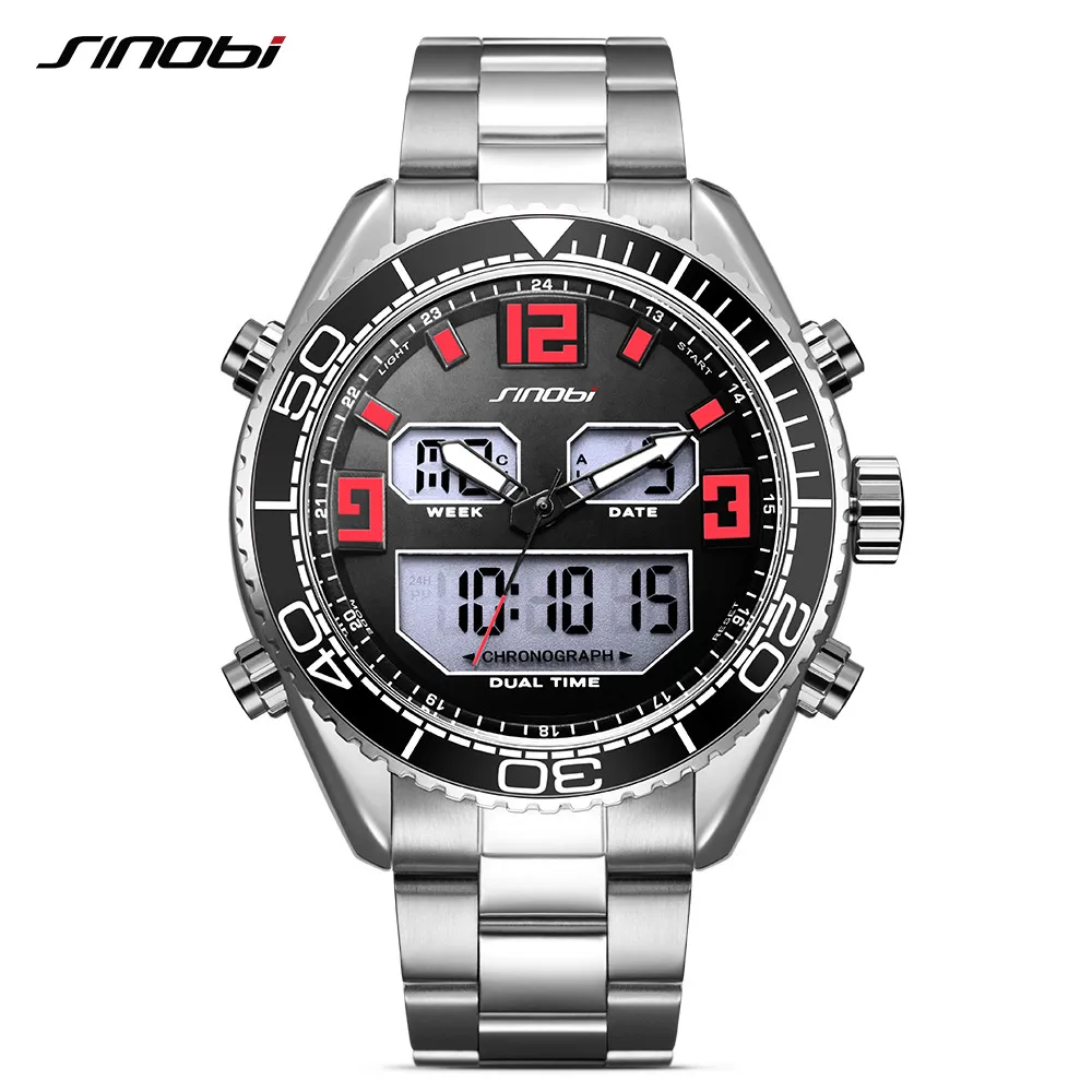 2018 New Sinobi LED Display Chronograph Men's Wrist Watches Outdoor Sport Casual Relogio Masculino Waterproof Digital Saat Hombr
2018 New Sinobi LED Display Chronograph Men's Wrist Watches Outdoor Sport Casual Relogio Masculino Waterproof Digital Saat Hombr