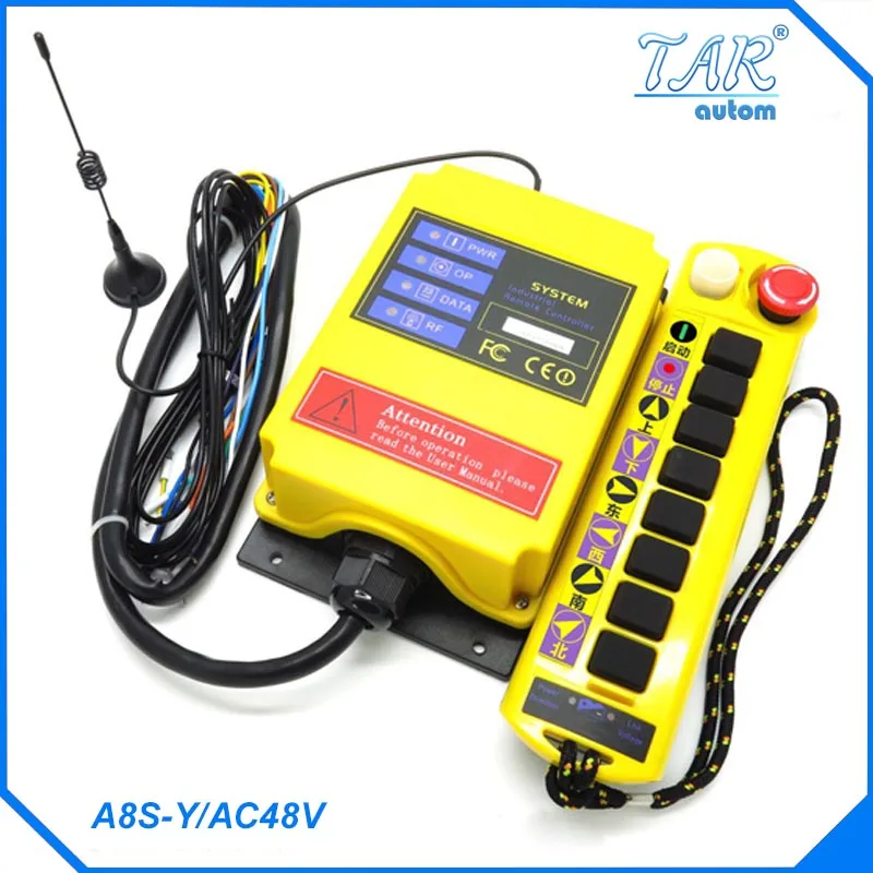 Remote 500m nine button crane industrial wireless remote control can be customized receiver AC48V Industrial Remote Control
Remote 500m nine button crane industrial wireless remote control can be customized receiver AC48V Industrial Remote Control