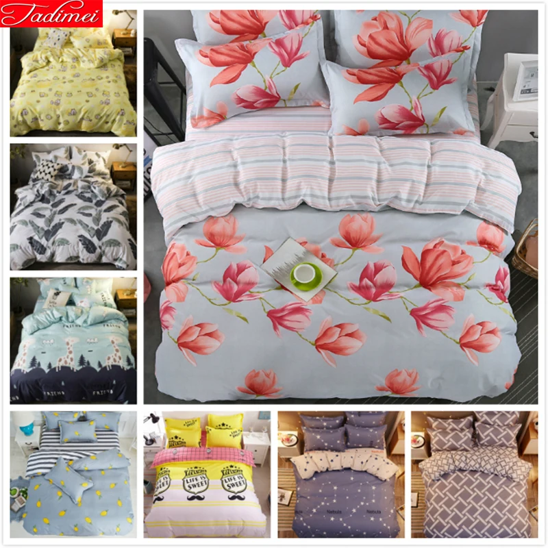 Floral Pattern Stripe AB Side Duvet Cover 3/4 pcs Bedding Set Adult Kids Child Bed Linen Single Full Queen King Size Quilt Case
Floral Pattern Stripe AB Side Duvet Cover 3/4 pcs Bedding Set Adult Kids Child Bed Linen Single Full Queen King Size Quilt Case