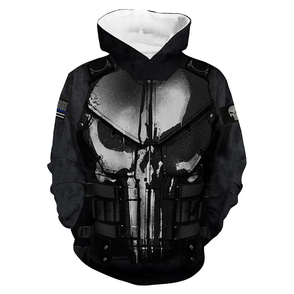 Punishers Hoodies Marvel Zipper Hooded Sweatshirts Superhero Halloween Jacket Outfit With Pocket Men Women Plus Size
Punishers Hoodies Marvel Zipper Hooded Sweatshirts Superhero Halloween Jacket Outfit With Pocket Men Women Plus Size