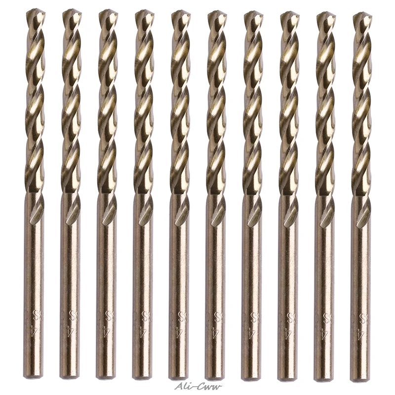 10-piece HSS straight stem helical drill bit for drilling 6.5 mm High speed steel helical drill set
