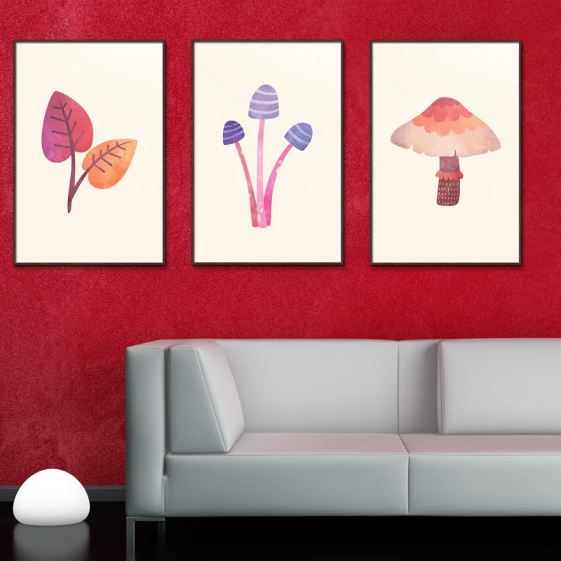 Animal-Dos-Desenhos-Animados-Dos-cervos-N-rdicos-simplificado-animais-p-ssaro-Canvas-Unframed-Sem-Moldura (2)