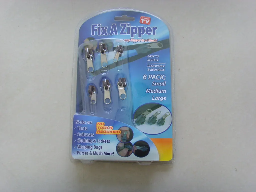 Fix A tool Zipper set As Seen On TV Magic zipper Fix Any Zipper Quickly Instant Zipper 1packs/lot
Fix A tool Zipper set As Seen On TV Magic zipper Fix Any Zipper Quickly Instant Zipper 1packs/lot