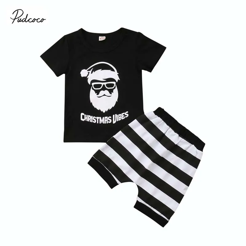 Pudcoco 2018 Toddler Baby Boys Christmas Clothes Set Santa Claus T-shirt Tops+Striped Shorts Xmas Outfits Set Kids Clothes 0-4Y
Pudcoco 2018 Toddler Baby Boys Christmas Clothes Set Santa Claus T-shirt Tops+Striped Shorts Xmas Outfits Set Kids Clothes 0-4Y