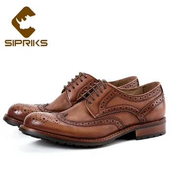 Sipriks Mens Patina Leather Brogues Shoes Vintage Classic Brown Leather Shoes Casual Footwear Breathable Social Shoes Wedding 44
Sipriks Mens Patina Leather Brogues Shoes Vintage Classic Brown Leather Shoes Casual Footwear Breathable Social Shoes Wedding 44