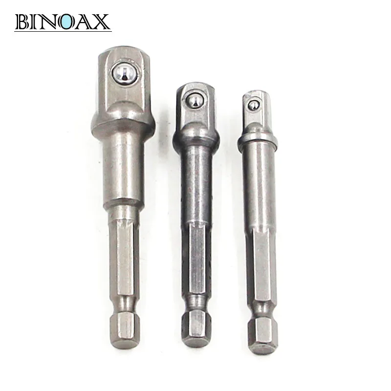 Binoax Socket Adapter Drill BIts Set Hex Shank 1/4" 3/8" 1/2" 3Pcs Impact Driver Tools
Binoax Socket Adapter Drill BIts Set Hex Shank 1/4" 3/8" 1/2" 3Pcs Impact Driver Tools