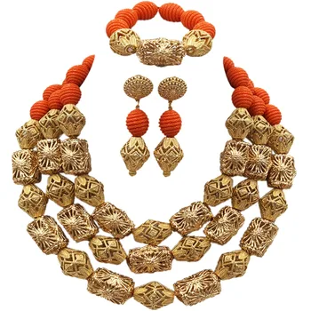 Fabulous Orange Artificial Coral Beads Necklace Nigerian Wedding African Beads Jewelry Set Bridal Jewelry Sets ACB-17
Fabulous Orange Artificial Coral Beads Necklace Nigerian Wedding African Beads Jewelry Set Bridal Jewelry Sets ACB-17