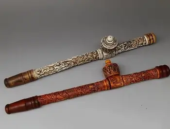 Antique bone smoker dry pipe pipe rod Longyan oldsmokegun antiques collection of ornaments
Antique bone smoker dry pipe pipe rod Longyan oldsmokegun antiques collection of ornaments
