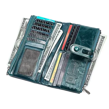 Fashion Genuine Leather Women Purse Coin Wallet for Women 2019 Long Cowhide Female Card Holder Carteira Feminina Lady Purse Blue
Fashion Genuine Leather Women Purse Coin Wallet for Women 2019 Long Cowhide Female Card Holder Carteira Feminina Lady Purse Blue