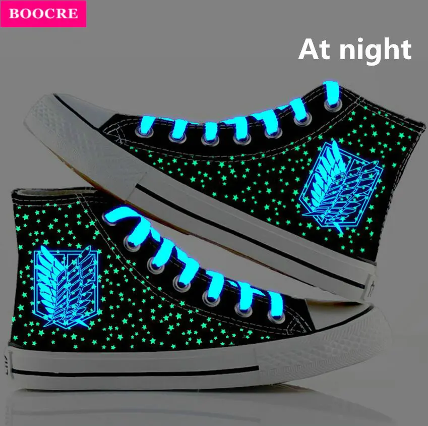Anime Attack On Titan Noctilucent Canvas Shoes Shingeki No Kyojin Shoes Board Luminous Shoes Cosplay Attack On Titan Shoes
Anime Attack On Titan Noctilucent Canvas Shoes Shingeki No Kyojin Shoes Board Luminous Shoes Cosplay Attack On Titan Shoes