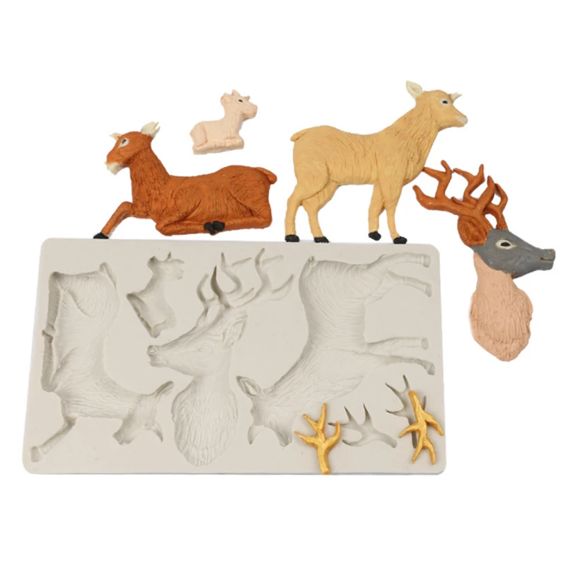 Christmas Elk Silicone Mold Fondant Mould Cake Decorating Tools Chocolate Gumpaste Molds, Sugarcraft, Kitchen Gadgets 
Christmas Elk Silicone Mold Fondant Mould Cake Decorating Tools Chocolate Gumpaste Molds, Sugarcraft, Kitchen Gadgets