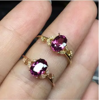 Natural Garnet finger ring Free shipping Natural Real 18k Gold For men or women ring Gem 5*7mm
Natural Garnet finger ring Free shipping Natural Real 18k Gold For men or women ring Gem 5*7mm