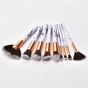 10PCS Makeup Brushes Set Marbel Style FAN Brush High Quality Plastic Handle Microbrush Facial Use Brushes Set T10143
10PCS Makeup Brushes Set Marbel Style FAN Brush High Quality Plastic Handle Microbrush Facial Use Brushes Set T10143