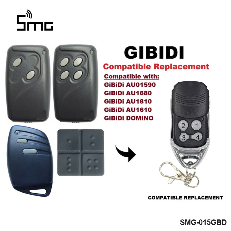 GIBIDI garage door remote control 433mhz rolling code GIBIDI AU01590 AU1680 remote garage command Handheld transmitter 433.92
GIBIDI garage door remote control 433mhz rolling code GIBIDI AU01590 AU1680 remote garage command Handheld transmitter 433.92