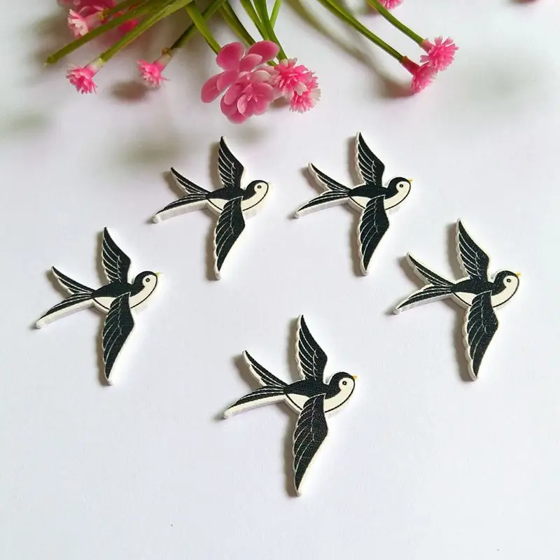 New 40pcs Swallow no Holes Wooden Buttons For Craft Bird Pattern Sewing And Scrapbooking 4cm*3cm Sewing Scrapbook Accessories
New 40pcs Swallow no Holes Wooden Buttons For Craft Bird Pattern Sewing And Scrapbooking 4cm*3cm Sewing Scrapbook Accessories