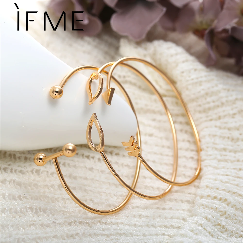 IF ME Fashion Swivel Arrow Cuff Multilayer Bracelet Sets for Women Charms Gold Color Open Bangles Set Pulseira Feminina Jewelry
IF ME Fashion Swivel Arrow Cuff Multilayer Bracelet Sets for Women Charms Gold Color Open Bangles Set Pulseira Feminina Jewelry