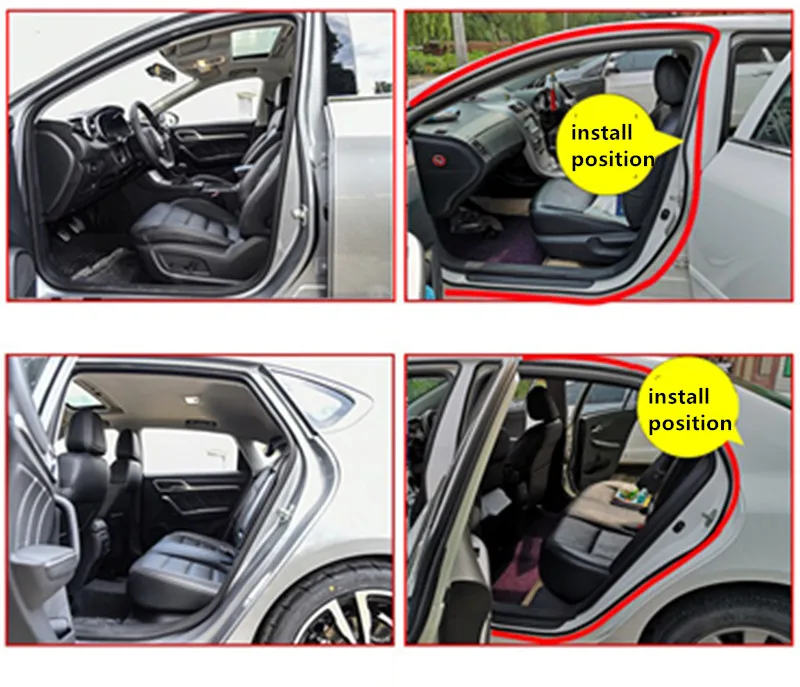 Car Accessories Door Seal Strips Stickers Weatherstrip Rubber Sound Insulation for SUZUKI vitara swift sx4 jimny grand vitara
Car Accessories Door Seal Strips Stickers Weatherstrip Rubber Sound Insulation for SUZUKI vitara swift sx4 jimny grand vitara