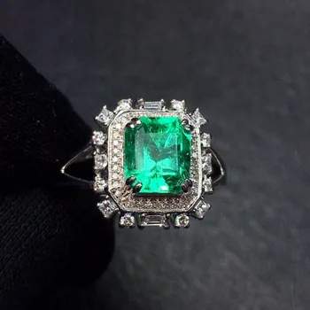 Fine Jewelry Pure 18K Gold Colombia Origin Natural Emerald 1.7ct Gemstones Diamonds Female Wedding Rings for women's Fine Ring
Fine Jewelry Pure 18K Gold Colombia Origin Natural Emerald 1.7ct Gemstones Diamonds Female Wedding Rings for women's Fine Ring