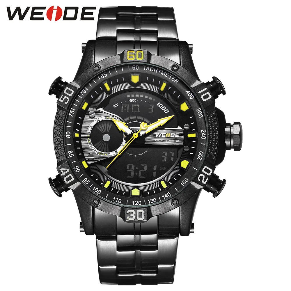 WEIDE Luxury Brand Watch Sport Men Digital Stainless Steelin Quartz Watch Man Waterproof Electronics Army Alarm Clock Steampunk
WEIDE Luxury Brand Watch Sport Men Digital Stainless Steelin Quartz Watch Man Waterproof Electronics Army Alarm Clock Steampunk