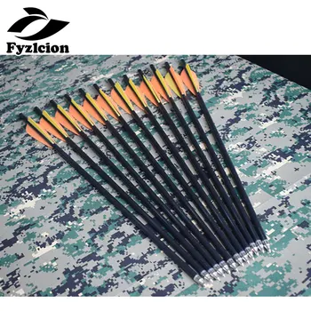Hunting Crossbow Archery 13inch Fiberglass arrow Crossbow Bolts with 3" TPU Vane Flat Nock shoot For Compound recurve bow
Hunting Crossbow Archery 13inch Fiberglass arrow Crossbow Bolts with 3" TPU Vane Flat Nock shoot For Compound recurve bow