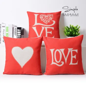 Home Decorative Pillow Case Chair Waist Pillow Couple love Red classic Simple pattern 520 Thick Linen Pillowcase Sofa Cushion
Home Decorative Pillow Case Chair Waist Pillow Couple love Red classic Simple pattern 520 Thick Linen Pillowcase Sofa Cushion
