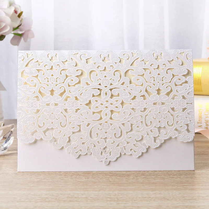 1PC Sample White Marriage Card Elegant Lace Floral Wedding Invitations Card Laser Cut Blank invito matrimonio Marriage Invites
1PC Sample White Marriage Card Elegant Lace Floral Wedding Invitations Card Laser Cut Blank invito matrimonio Marriage Invites