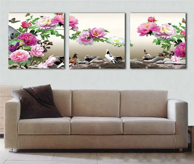 Diamond Painting Embroidery three pice Pictures of Rhinestones bird and flowers Combination Triptych Decoration cube drill
Diamond Painting Embroidery three pice Pictures of Rhinestones bird and flowers Combination Triptych Decoration cube drill