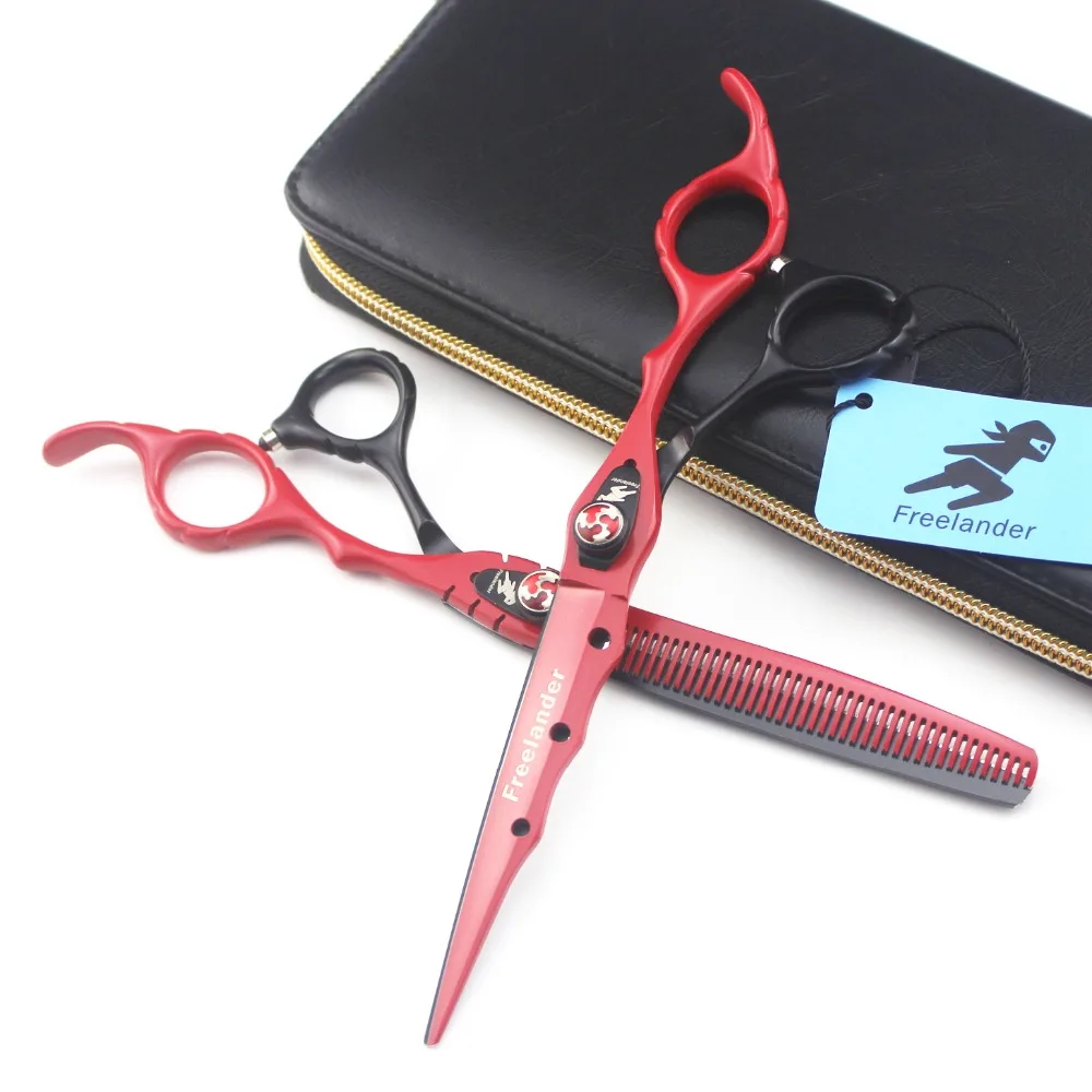 Freelander 7.0" professional Japan 440c Black or Red Cutting Scissor for barber or home use
Freelander 7.0" professional Japan 440c Black or Red Cutting Scissor for barber or home use