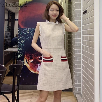 Women's 2019 summer new style ladies temperament lace round neck sleeveless Slim thin step dress
Women's 2019 summer new style ladies temperament lace round neck sleeveless Slim thin step dress