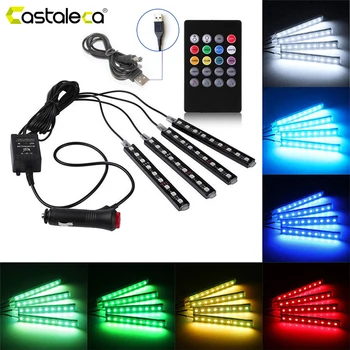Castaleca Car Indoor Atmosphere Light Decorative Lamp RGB LED Interior Floor Foot LampStrip Voice Wireless Control Bulbs Color
Castaleca Car Indoor Atmosphere Light Decorative Lamp RGB LED Interior Floor Foot LampStrip Voice Wireless Control Bulbs Color