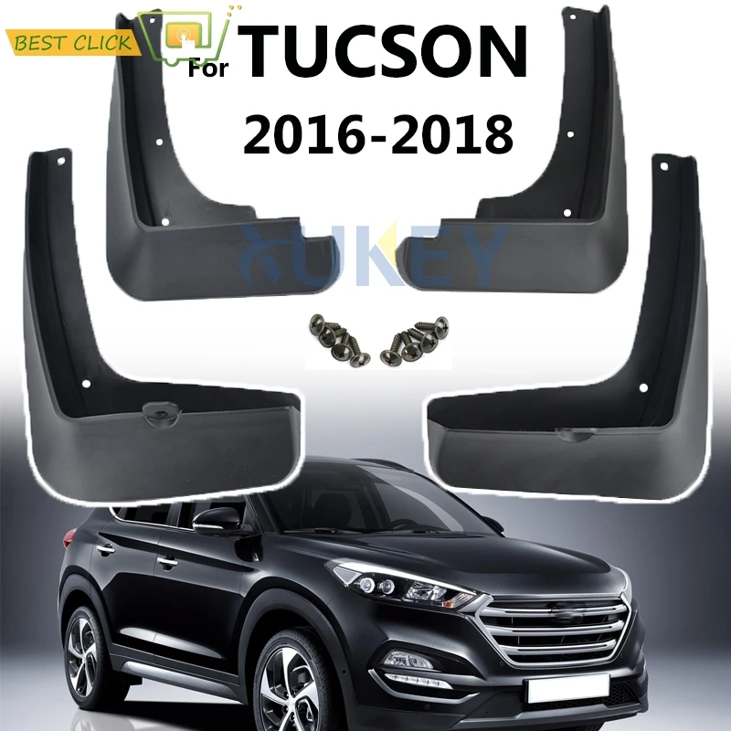 Set Molded Mud Flaps For Hyundai Tucson 2016 - 2018 Mudflap Splash Guards Mudguard Fender Front Rear 2017 
Set Molded Mud Flaps For Hyundai Tucson 2016 - 2018 Mudflap Splash Guards Mudguard Fender Front Rear 2017