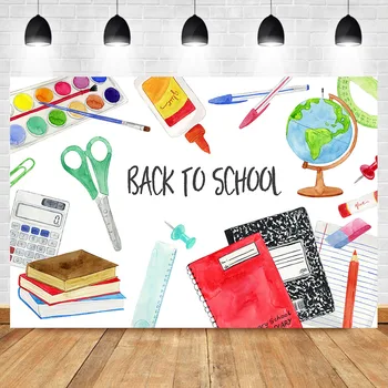 NeoBack Back to School Backdrop Globe Colorful Brush Textbook Ruler Photo Background Photography Backdrops For Photo Studio
NeoBack Back to School Backdrop Globe Colorful Brush Textbook Ruler Photo Background Photography Backdrops For Photo Studio